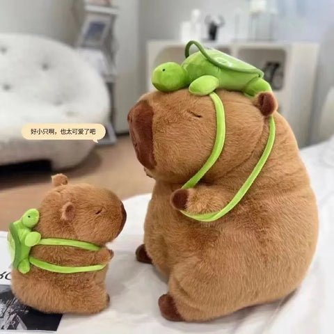 Yixoo 35 cm brown capybara plush toy, suitable for babies, a toy and a gift