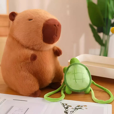 Yixoo 35 cm brown capybara plush toy, suitable for babies, a toy and a gift