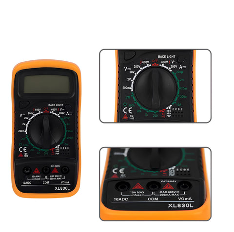 Yixoo Professional Digital Multimeter Xl830l Hand Current Meter