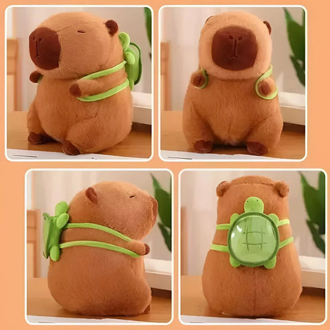 Yixoo 35 cm brown capybara plush toy, suitable for babies, a toy and a gift