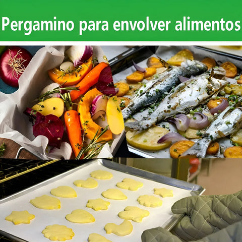 Yixoo Papel Para Hornear Alimentos Encerado 30cm X 20m, 2 Rollos