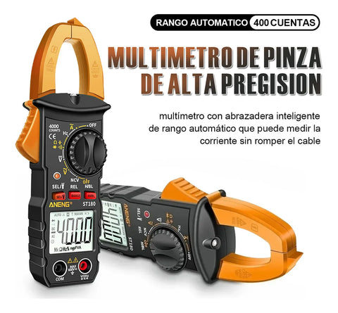 Yixoo Digital Clamp Meter, Aneng Digital Multimeter St180 Yellow Color