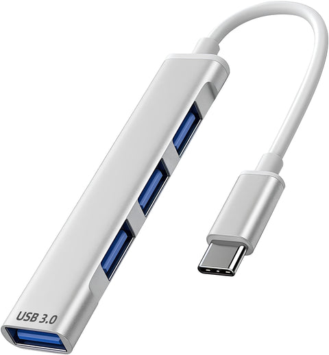 Yixoo USB C to 4 High-Speed USB 3.0/2.0 Ports Hub Adapter for MacBook Pro/Air, iPad Pro, Laptops, PC and Other Devices