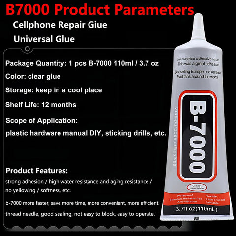 Yixoo 2 Pzas B7000 Adhesivo Touch Celular Multiusos 110ml