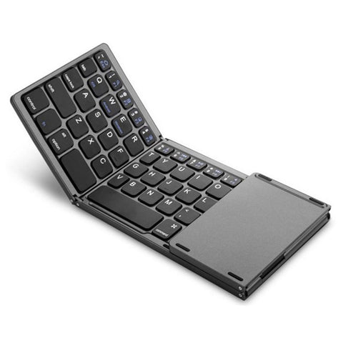 Foldable BT Keyboard with Touchpad for Phones Tablets Laptops PC Travel