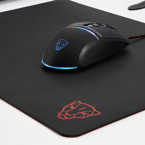 Motospeed V30 Wired Optical USB Gaming Mouse + CK108 104 Keys Mechanical Gaming Wired Keyboard Blue Switch + 3D P40 Super Smooth Silica Gel Mouse Pad