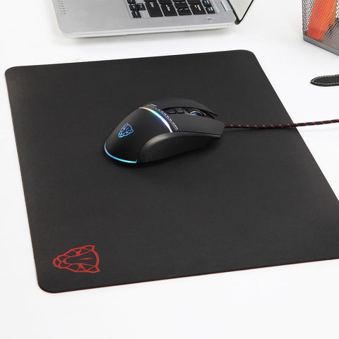 Motospeed V30 Wired Optical USB Gaming Mouse + CK108 104 Keys Mechanical Gaming Wired Keyboard Blue Switch + 3D P40 Super Smooth Silica Gel Mouse Pad