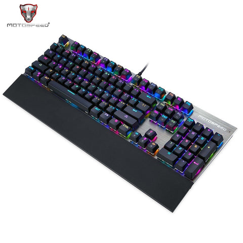 Motospeed V30 Wired Optical USB Gaming Mouse + CK108 Mechanical Gaming Wired Keyboard + P70 Gaming Mouse Pad