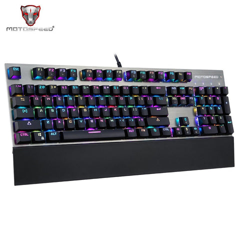 Motospeed V30 Wired Optical USB Gaming Mouse + CK108 Mechanical Gaming Wired Keyboard + P70 Gaming Mouse Pad