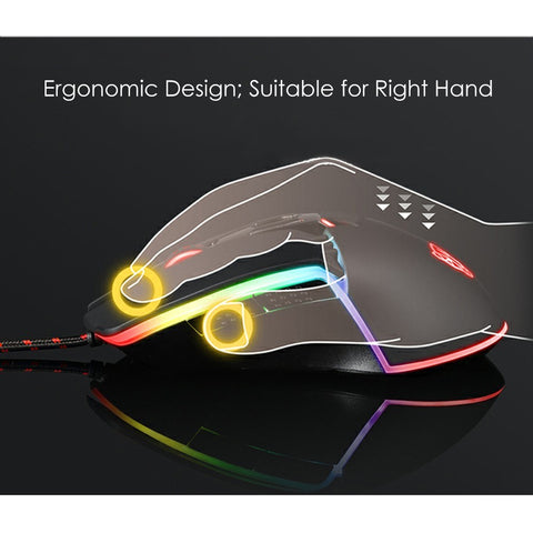 Motospeed V20 Wired Optical USB Gaming Mouse + CK103 104 Key NKRO USB Wired RGB Backlit Mechanical Gaming Keyboard + Non-Slip Rubber Computer Gaming Mouse Pad