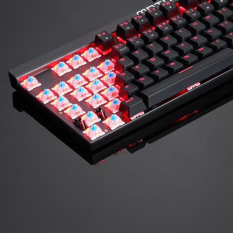 Motospeed V20 Wired Optical USB Gaming Mouse + CK103 104 Key NKRO USB Wired RGB Backlit Mechanical Gaming Keyboard + Non-Slip Rubber Computer Gaming Mouse Pad