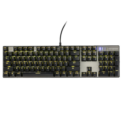 Motospeed V30 Wired Optical USB Gaming Mouse + Inflictor CK104 Blue Switches Tactile Mechanical Esport Gaming Game Keyboard