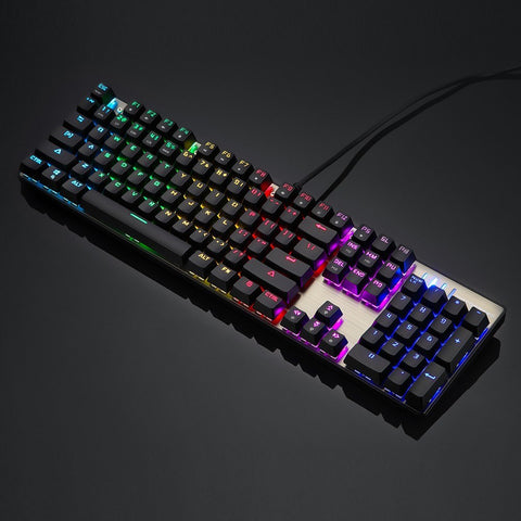 Motospeed V30 Wired Optical USB Gaming Mouse + Inflictor CK104 Blue Switches Tactile Mechanical Esport Gaming Game Keyboard