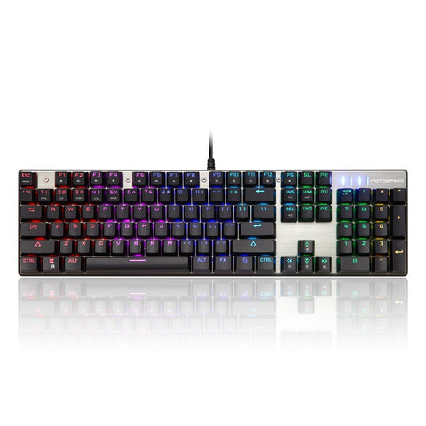 Motospeed V30 Wired Optical USB Gaming Mouse + Inflictor CK104 Blue Switches Tactile Mechanical Esport Gaming Game Keyboard