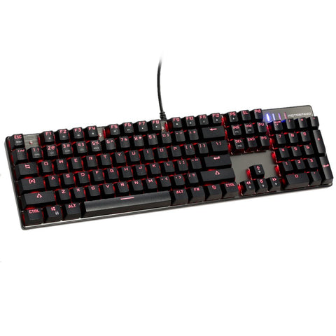 Motospeed V30 Wired Optical USB Gaming Mouse + Inflictor CK104 Blue Switches Tactile Mechanical Esport Gaming Game Keyboard