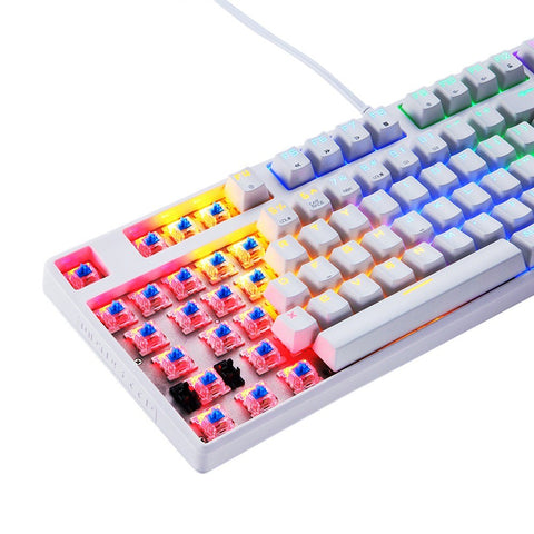 Motospeed CK96 104 Key USB Wired Backlight Mechanical Keyboard +  V30 Wired Optical USB Gaming Mouse