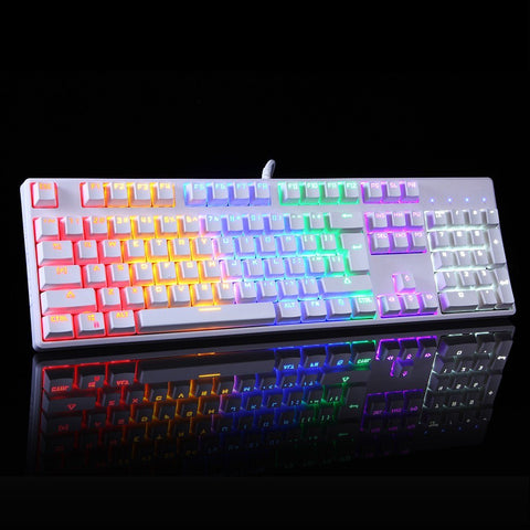 Motospeed CK96 104 Key USB Wired Backlight Mechanical Keyboard +  V30 Wired Optical USB Gaming Mouse