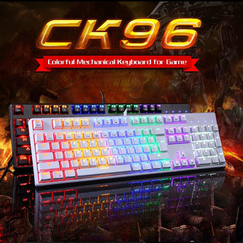 Motospeed CK96 104 Key USB Wired Backlight Mechanical Keyboard +  V30 Wired Optical USB Gaming Mouse