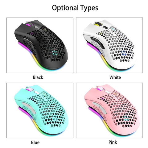 Optical RGB Illuminated Mouse with USB Receiver 3 Levels DPI