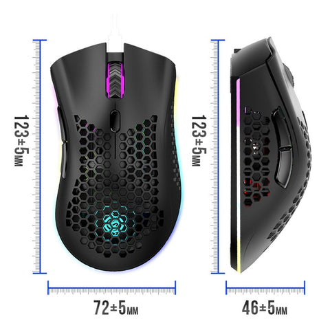 Optical RGB Illuminated Mouse with USB Receiver 3 Levels DPI