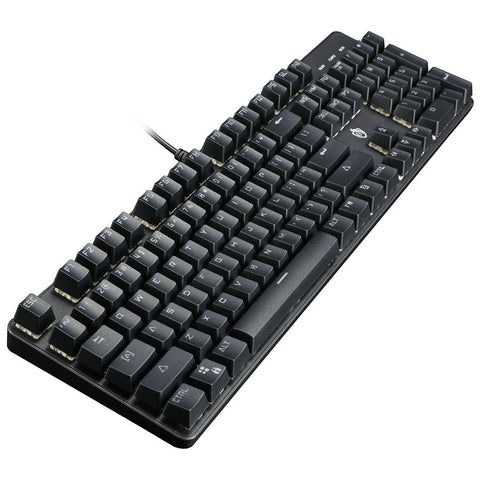 Illuminated Mechanical Keyboard 104 Keys Gaming Keyboard USB Powered Operated 6 Light Colors 9 Vivid  Lighting Effects for Computer Laptop E-sports Trip Travel with Rotator