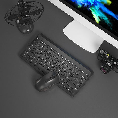 Wirelessly Keyboard and Mouse Slim Ergonomic USB Keyboard Mouse Combo Less Noise Keys Energy-saving Set for Windows Computer Desktop PC Notebook Laptop