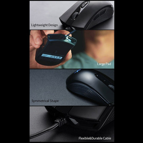 Kingston HyperX Pulsefire Core RGB Wired Mouse Gaming Mouse 6200DPI Ergonomic Mouse Lightweight Mice for Desktop Laptop
