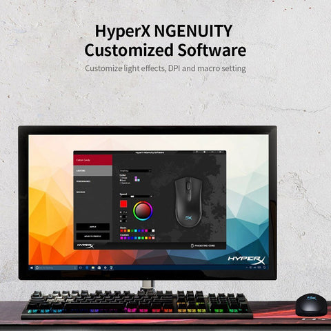 Kingston HyperX Pulsefire Core RGB Wired Mouse Gaming Mouse 6200DPI Ergonomic Mouse Lightweight Mice for Desktop Laptop