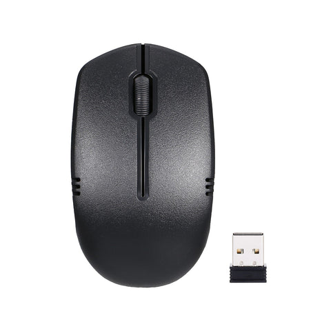 2.4G Wireless Keyboard and Optical Mouse Combo Wireless Silent Keyboard 2.4G Optical Mouse for Home Office Use Black