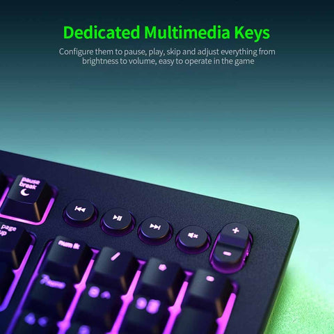 Razer Cynosa V2 Wired Keyboard Membrane Gaming Keyboard RGB Gaming Keyboard with Multimedia Keys Razer Chroma RGB