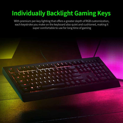Razer Cynosa V2 Wired Keyboard Membrane Gaming Keyboard RGB Gaming Keyboard with Multimedia Keys Razer Chroma RGB