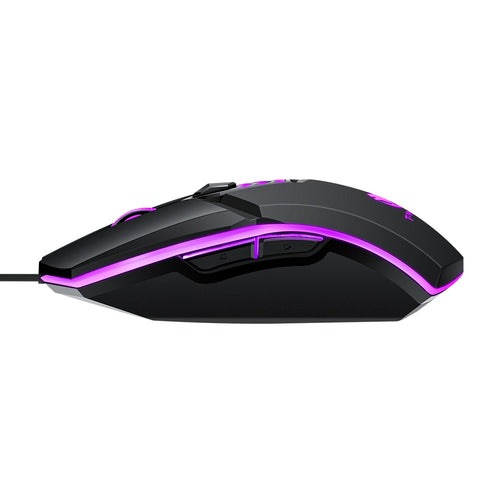 T-WOLF G510 Wired Gaming Mouse 6 Button 4 Color Backlight 800-3200 Adjustable DPI Office Mouse for Laptop/PC