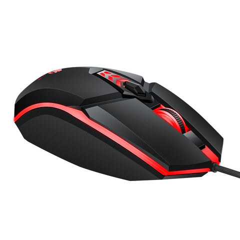 T-WOLF G510 Wired Gaming Mouse 6 Button 4 Color Backlight 800-3200 Adjustable DPI Office Mouse for Laptop/PC