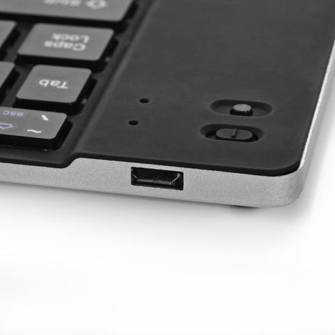 GK228 BT Wireless Keyboard 66 Keys Folding Mini Portable Office Keyboard with Stand for Phone/Tablet/Laptop Silver