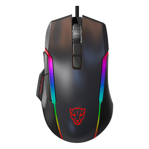 MOTOSPEED V90 Mouse USB Wired Gaming Mouse RGB Gaming Mouse Ergonomic Mice with 8 Adjustable DPI for Desktop Computer Laptop
