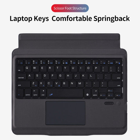 T207 Keyboard Protective Case with Detachable BT Keyboard Touchpad Compatible with iPad Pro 11(2018/2020/2021)/iPad Air4 10.9(2020)