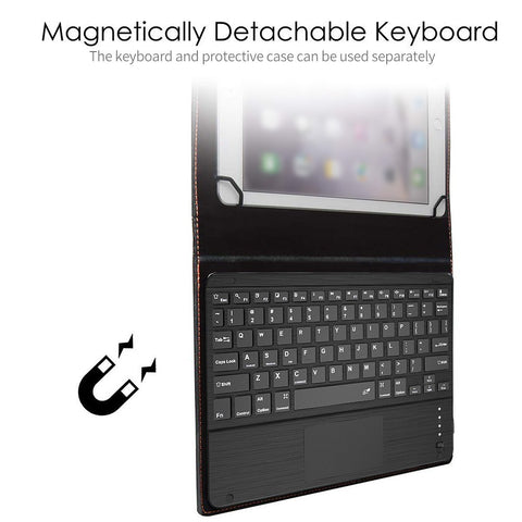 TY3310 Tablet Keyboard Protective Case BT3.0 Keyboard Detachable Protective Case with Touchpad For 9inch to 10.5inch Tablet