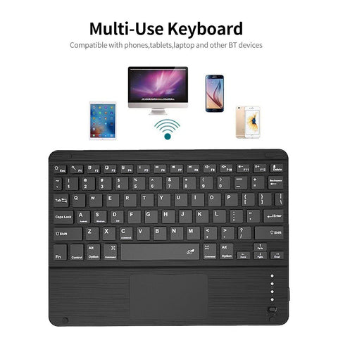 TY3310 Tablet Keyboard Protective Case BT3.0 Keyboard Detachable Protective Case with Touchpad For 9inch to 10.5inch Tablet