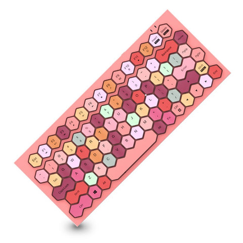 Mofii Phoneix Wireless BT Keyboard Mixed Color 83 Key Mini Portable Girls Keyboard for Phone/Tablet/Laptop