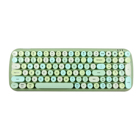 Mofii candy BT Wireless BT Keyboard Mixed Color 100 Key Circular Keycap Mini Portable Girls Keyboard for Phone/Tablet/Laptop