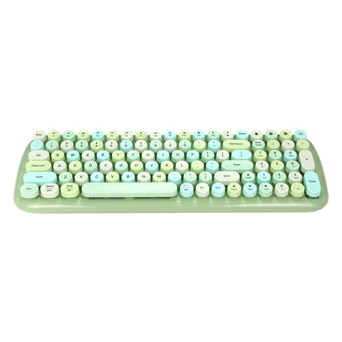 Mofii candy BT Wireless BT Keyboard Mixed Color 100 Key Circular Keycap Mini Portable Girls Keyboard for Phone/Tablet/Laptop