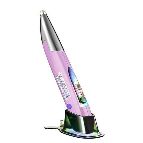 2.4GHz Optical Pen Mouse Left & Right Hands Rechargeable Wireless Optical Pocket Pen Mouse Wireless Dual Right Keys Purple