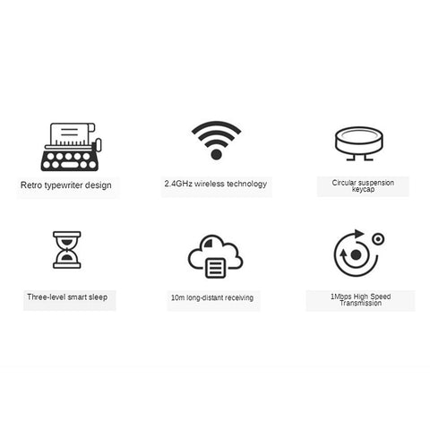 Mofii Sweet Keyboard Mouse Combo Pure Color 2.4G Wireless Keyboard Mouse Set Circular Suspension Key Cap for PC Laptop