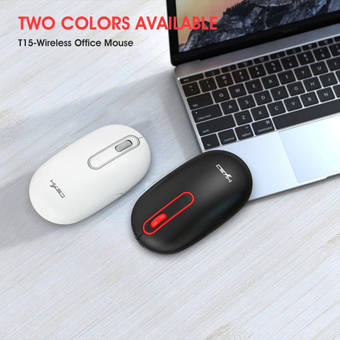 HXSJ T15 2.4G Wireless Charging Mouse Automatic Sleep Wireless Mute Office Mouse with Adjustable DPI