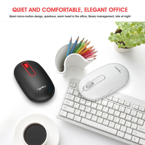 HXSJ T15 2.4G Wireless Charging Mouse Automatic Sleep Wireless Mute Office Mouse with Adjustable DPI
