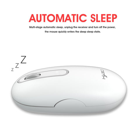 HXSJ T15 2.4G Wireless Charging Mouse Automatic Sleep Wireless Mute Office Mouse with Adjustable DPI