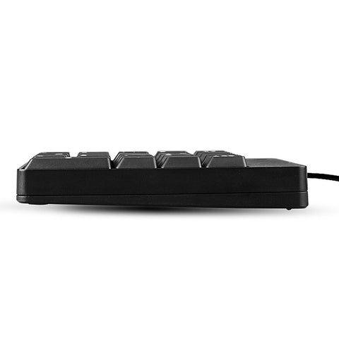 Mofii X810 USB Wired Keyboard Numeric Keyboard Portable 18 Keys Office Keyboard Financial Accounting Keyboard Black