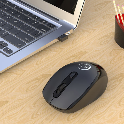 YWYT G839 2.4G Wireless Optical Mouse 1200/1600/2400 Adjustable DPI Ergonomic Gaming Office Mouse for PC/Laptop