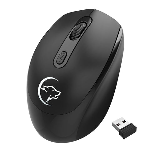 YWYT G839 2.4G Wireless Optical Mouse 1200/1600/2400 Adjustable DPI Ergonomic Gaming Office Mouse for PC/Laptop