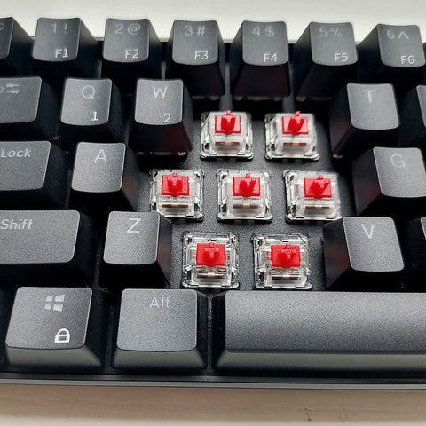RK61 BT&Wired Dual Mode Keyboard Yellow Backlight 61 Key Mini Mechanical Keyboard for Phone/Tablet Black with OUTEMU Red Switches